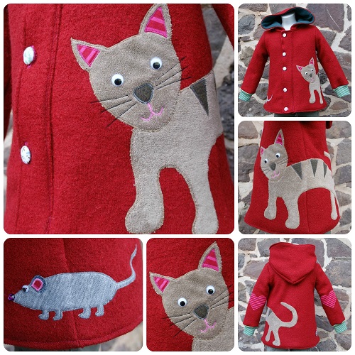 Walkjacke "Katz und Maus"