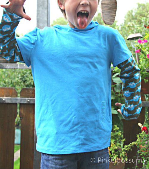 Skater Shirt Hoodie mit Eulen