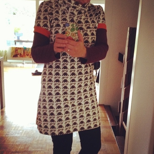 Fan als Kleid
