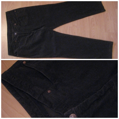 Dunkelbraune Cordhose fr mich