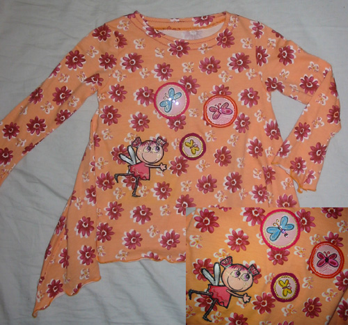 Blumenelfen-Shirt mit Glitzer