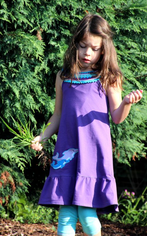 Hcktop-Kleid in lila