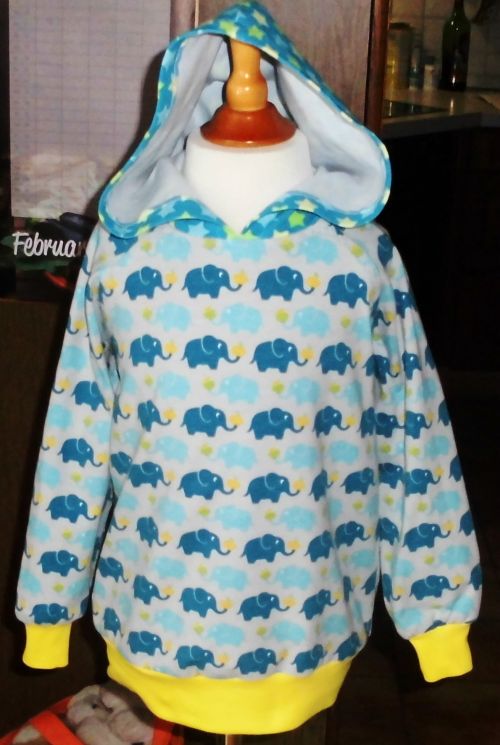 Kapuzenshirt mit Elefanten