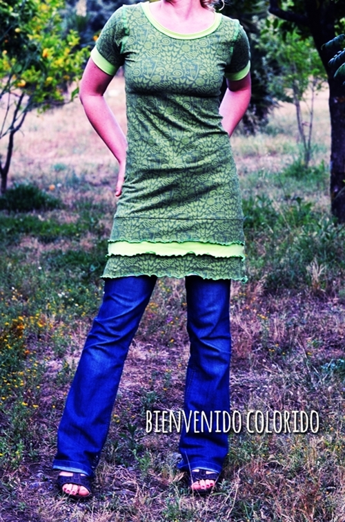 Ein Jerseykleid