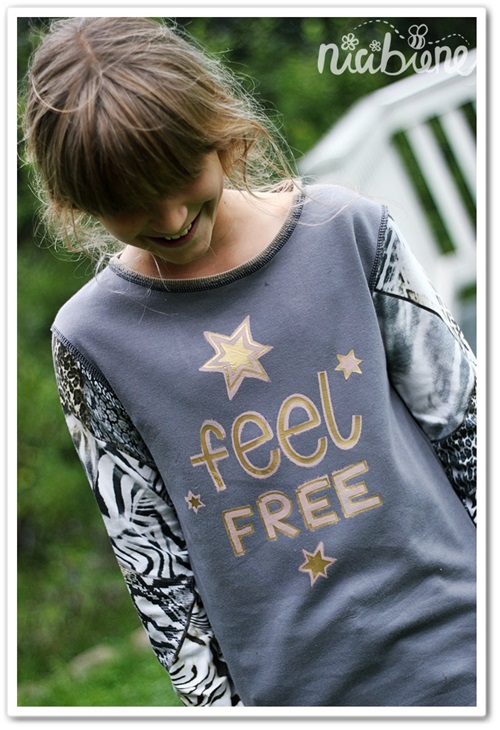 Shirt mit Bleiche und Flexfolie