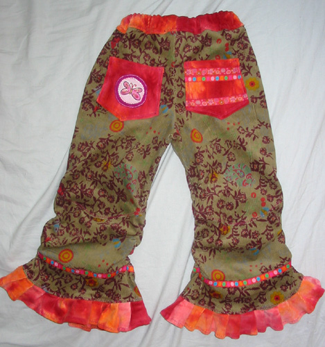 Blumenelfen-Hose von hinten