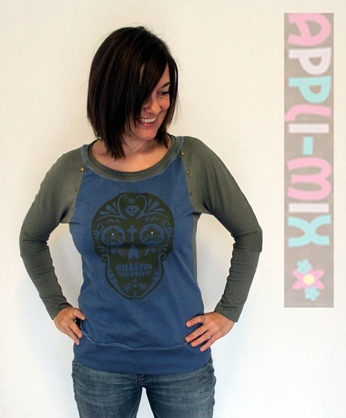 Cooles SugarSkull-Shirt ...