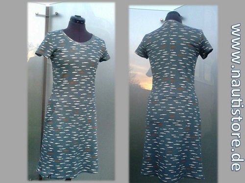 Damenjerseykleid Fische
