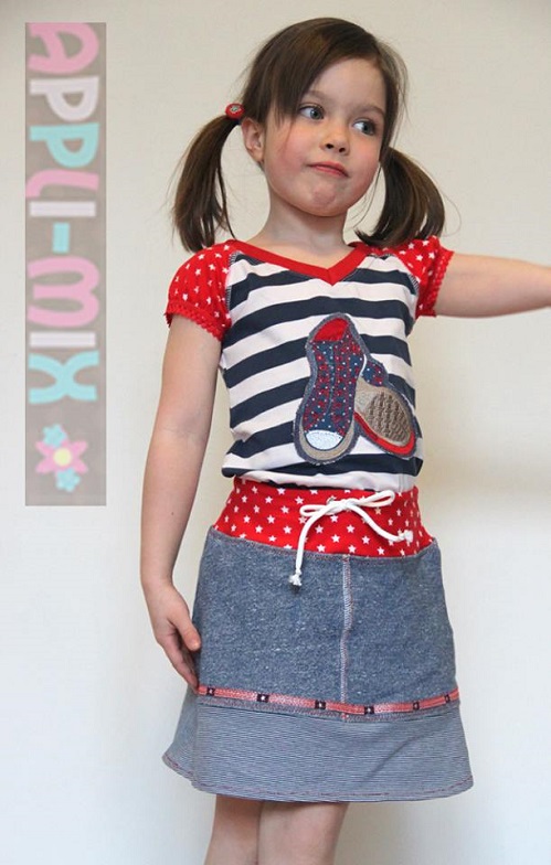 Jeans-Kombi mit Freebook ...