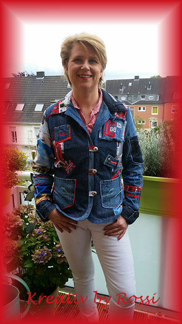 Recycling Jeans Jacke