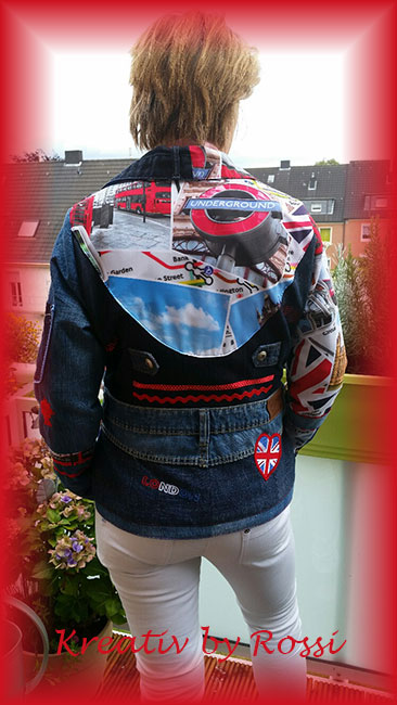 Recycling Jeans Jacke