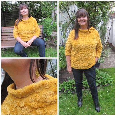 Genhter Kuschelpulli ~ ockergelb im Sixties Style