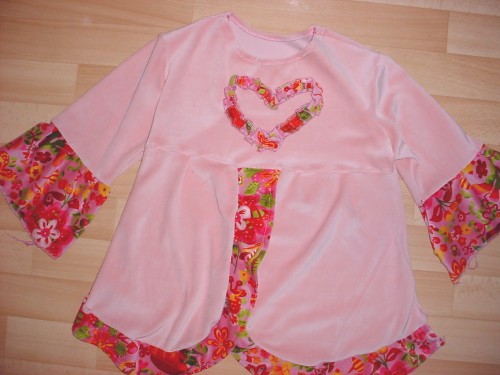 Rosablumige Jacke von Griseldis