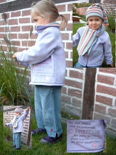Lila Prinzessin-Jacke