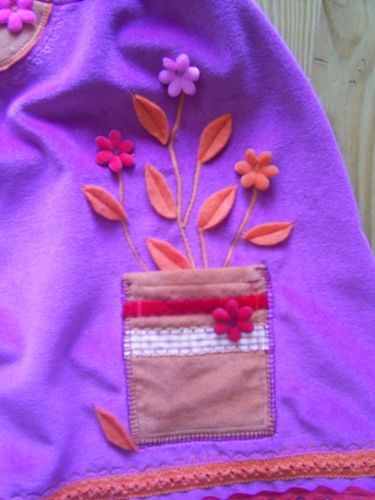 Samtkleid Katze Tasche