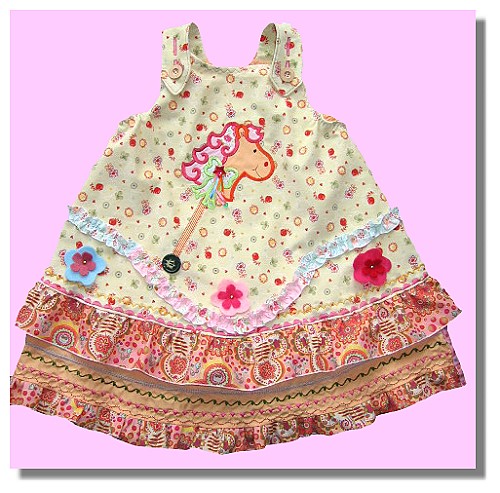Steckenpferd-Samtkleid