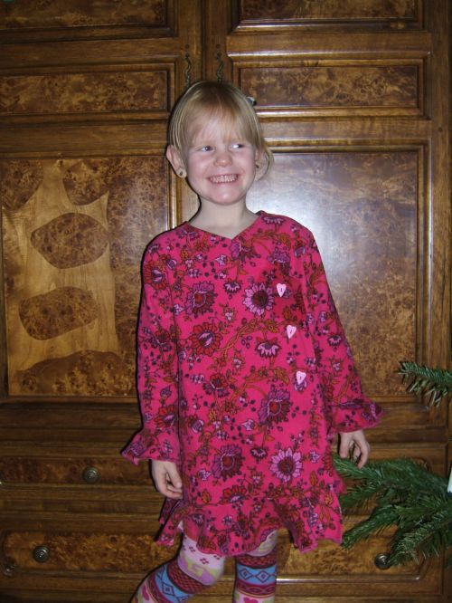 Wickelkleid nach Roos in pink...