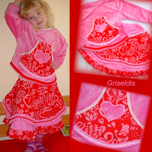 Rosa-rote-Rock-Kombi von Griseldis
