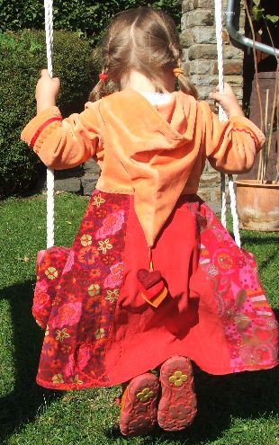 Twirlykleid von hinten