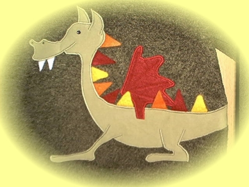 Drache im Detail