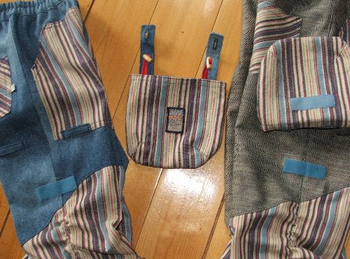 Steinesammlertaschen Detail