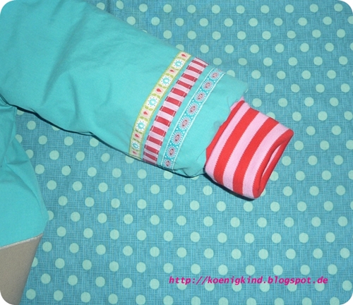 *Wie  kommt das B�ndchen in eine gedoppelte Jacke?*