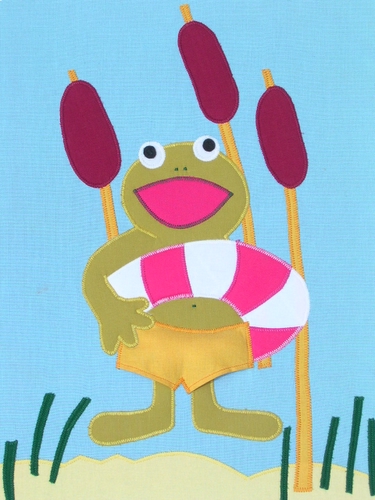 Frosch mit Schwimmreifen