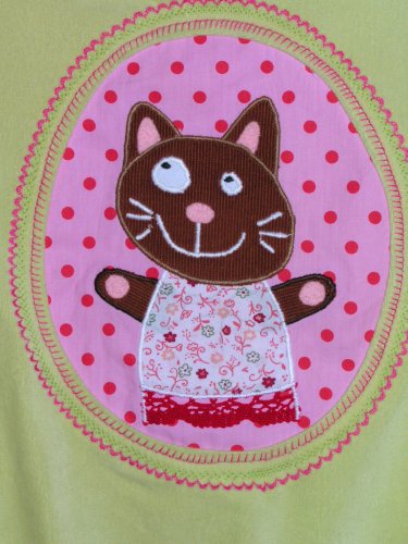 Geklaute, kunterbunte Nickyjacke - Katze