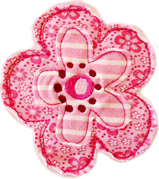 Blume passend zum Shirtstoff