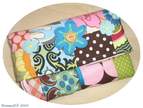 Patch-Tschen Artsy clutch