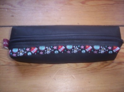 Federmppchen,Leder,Skull