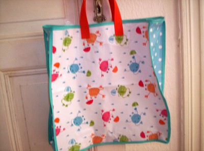 Wachstuchtasche fr