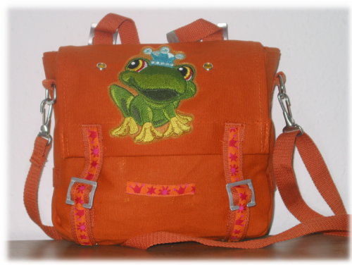 Tasche mit Frosch