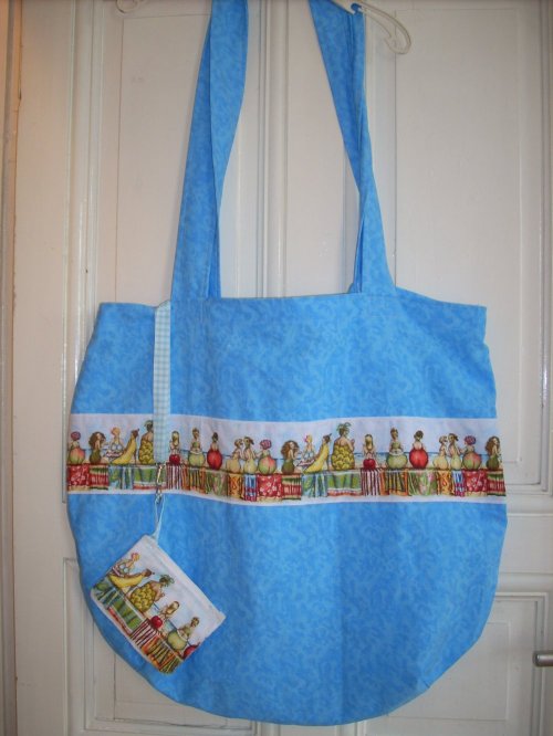 Unsere riesige Badetasche hat uns im Urlaub