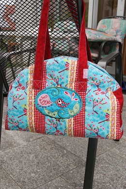 Nun ist auch meine Weekender- Tasche....