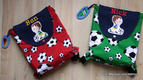 Ruckscke fr kleine Fuball-Fans