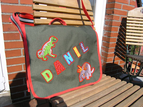 Eine Dino-Tasche fr ein Vorschulkind...