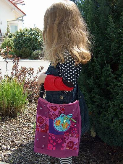 gepatchte Kindergartentasche