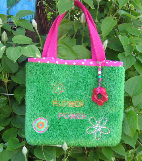 Flower-Power Grastasche
