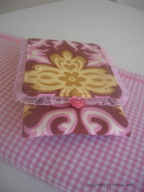 Ich habe mich auch getraut... Wende-Handytasche aus Amy Butler Stoffen