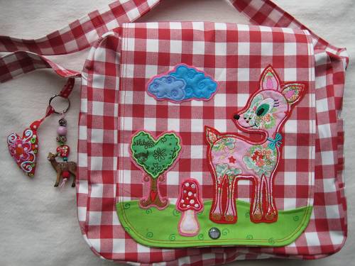 Klappen Umhngetasche...