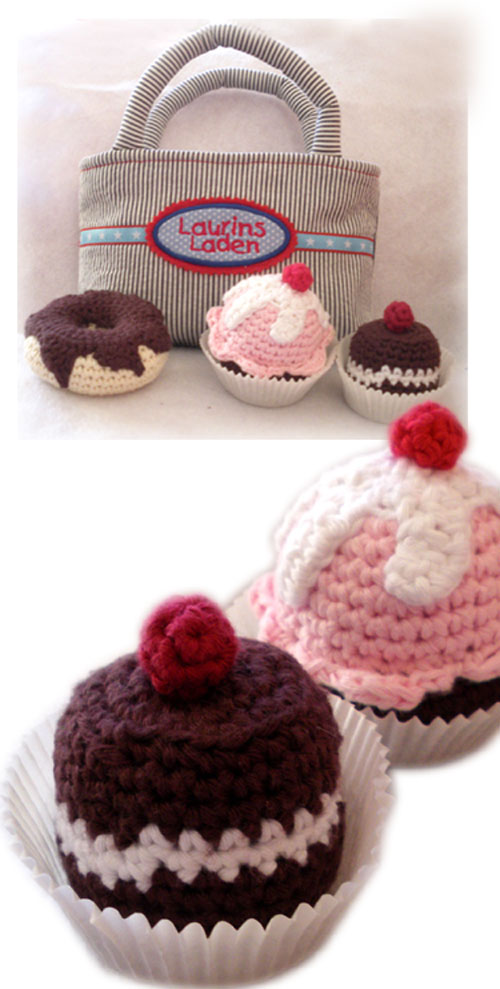 Einkaufstschchen und Hkelmuffins