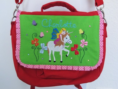 Kindergartentasche mit Elfe
