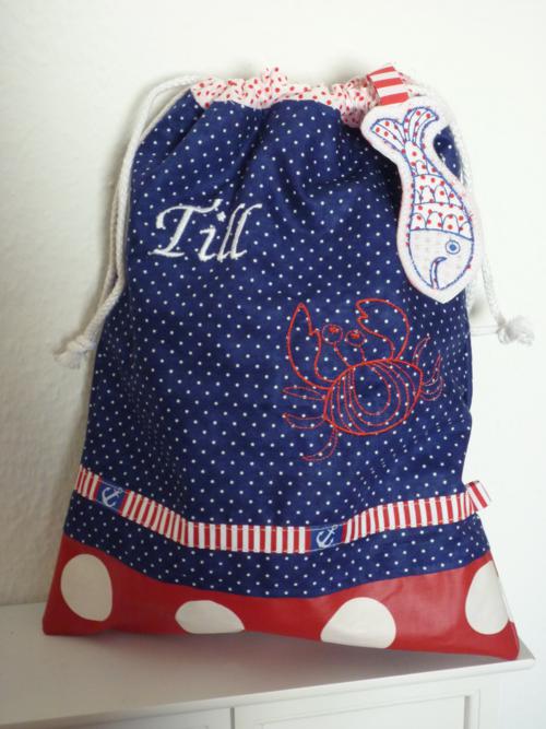 Maritimer Swimmy-Beutel