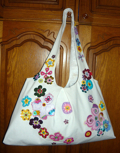 Handpainted summer bag