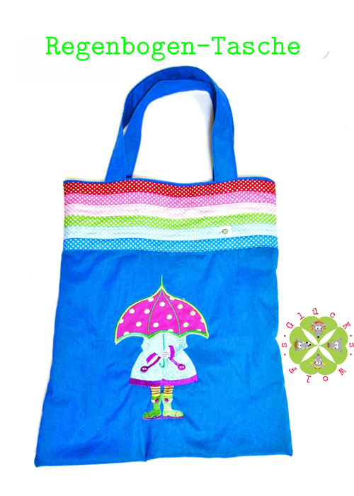 Eine Regenbogen-Tasche ...