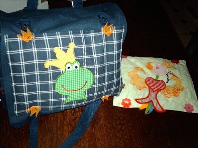Tasche mit "Wechselplatten"..