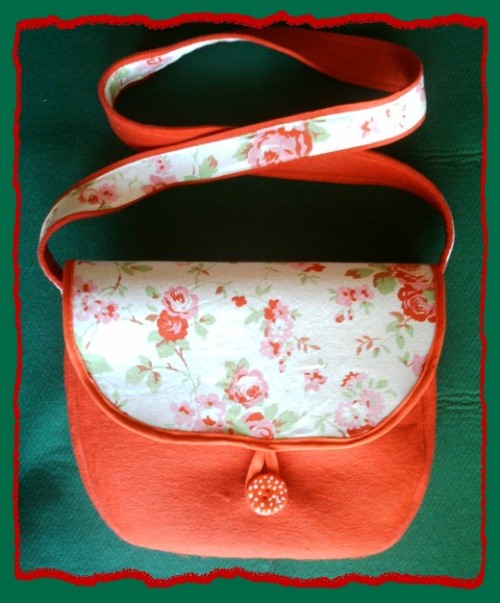 Rote Filztasche