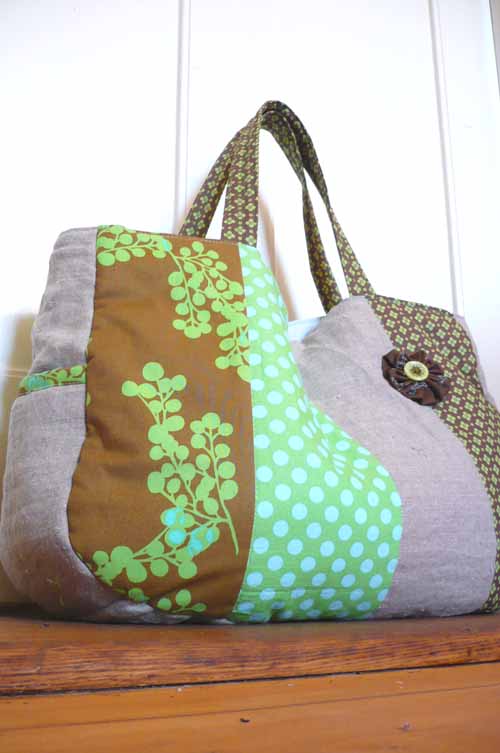 XL patchwork shopper