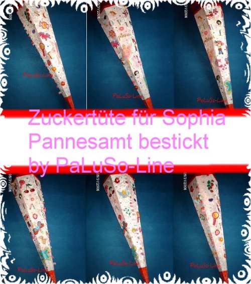 Zuckertte bestickt